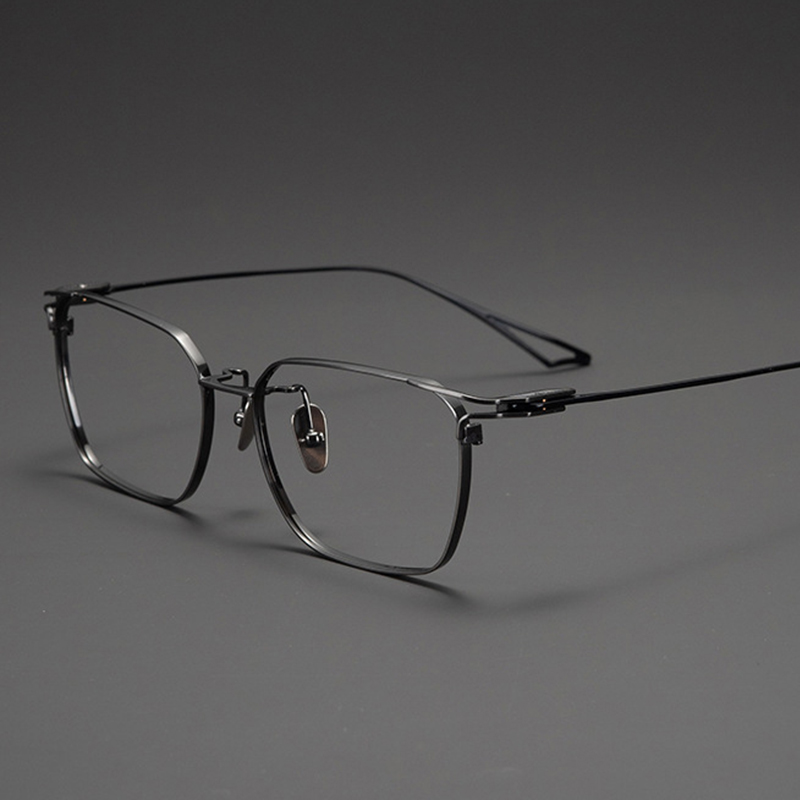Japanese Lifestyle Brand - 日本の高級ブランド複製超軽量純チタン9.9g眼鏡ACTレプリカメンズビジネススクエアフレーム