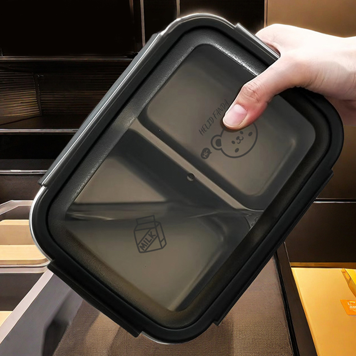 WORTHBUY 2/3 グリッド 304 ステンレス鋼弁当 - Bento Box Two Tier のレビューと価格