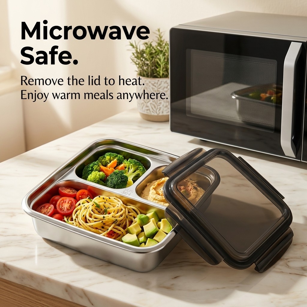 大容量ランチ容器 蓋付き 電子レンジ対応 漏れ防止 304ス - Bento Box Two Tier のレビューと価格