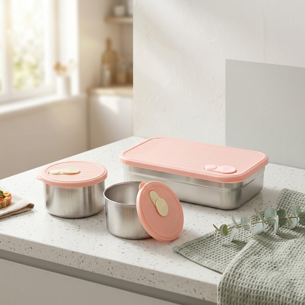 弁当箱セット 電子レンジ対応 304ステンレス製 食品保存容 - Bento Box Two Tier のレビューと価格