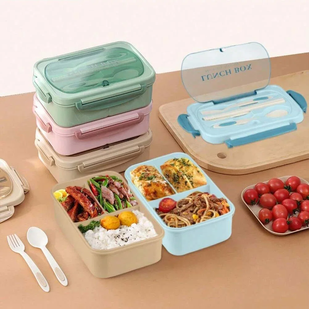 大人と女性のための4つのコンパートメントを備えた弁当弁当箱, - Bento Box Two Tier のレビューと価格
