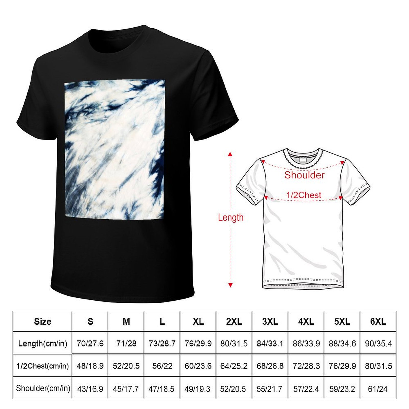 シボリインディゴマーブルタイダイTシャツ ラージサイズ ベー - Shibori Tie Dye のレビューと価格