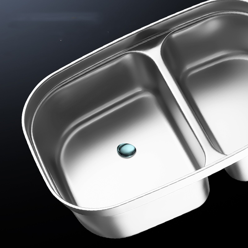 子供と大人用のステンレススチール製ランチボックス、ポータブル - Bento Box Two Tier のレビューと価格