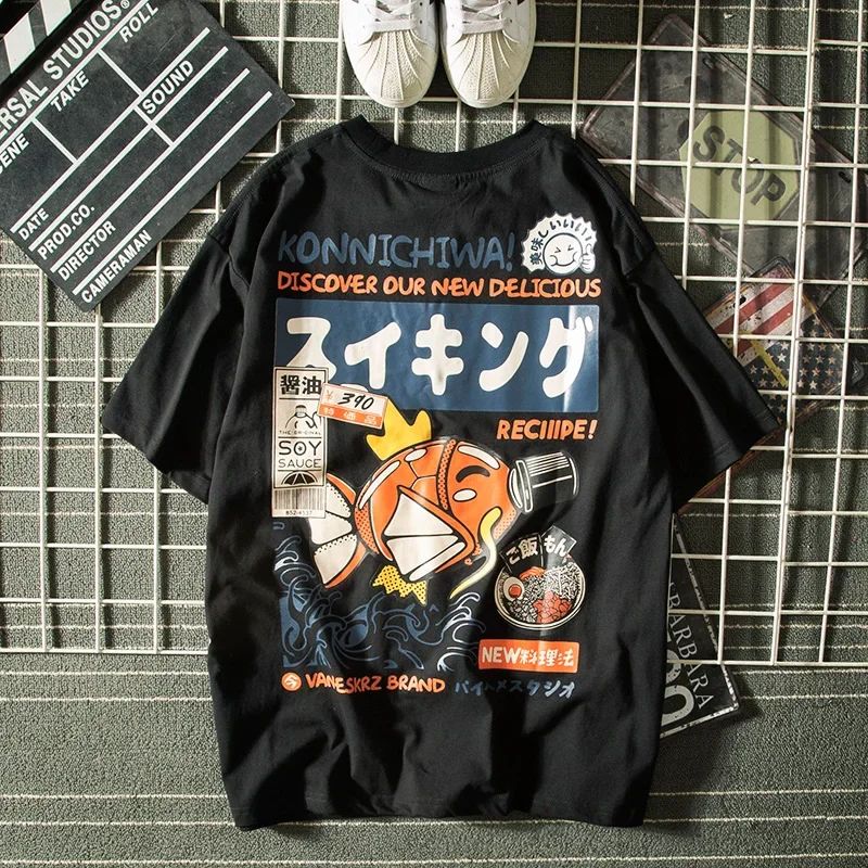 夏原宿和風半袖 Tシャツ男性女性潮ブランドストリートルーズカ - Japanese Lifestyle Brand のレビューと価格