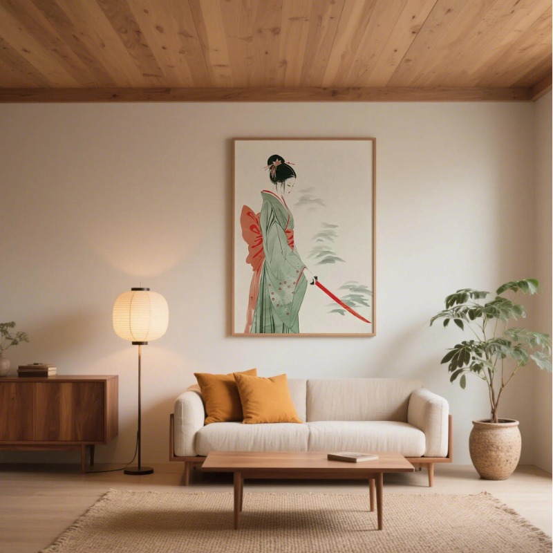 富士山と鶴日本の壁プリント現代ミニマリスト風景アート伝統的な - Japanese Zen Lifestyle のレビューと価格
