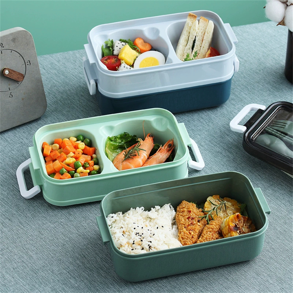 1パックランチボックス、二層式ポータブルコンパートメントフー - Bento Box Two Tier のレビューと価格