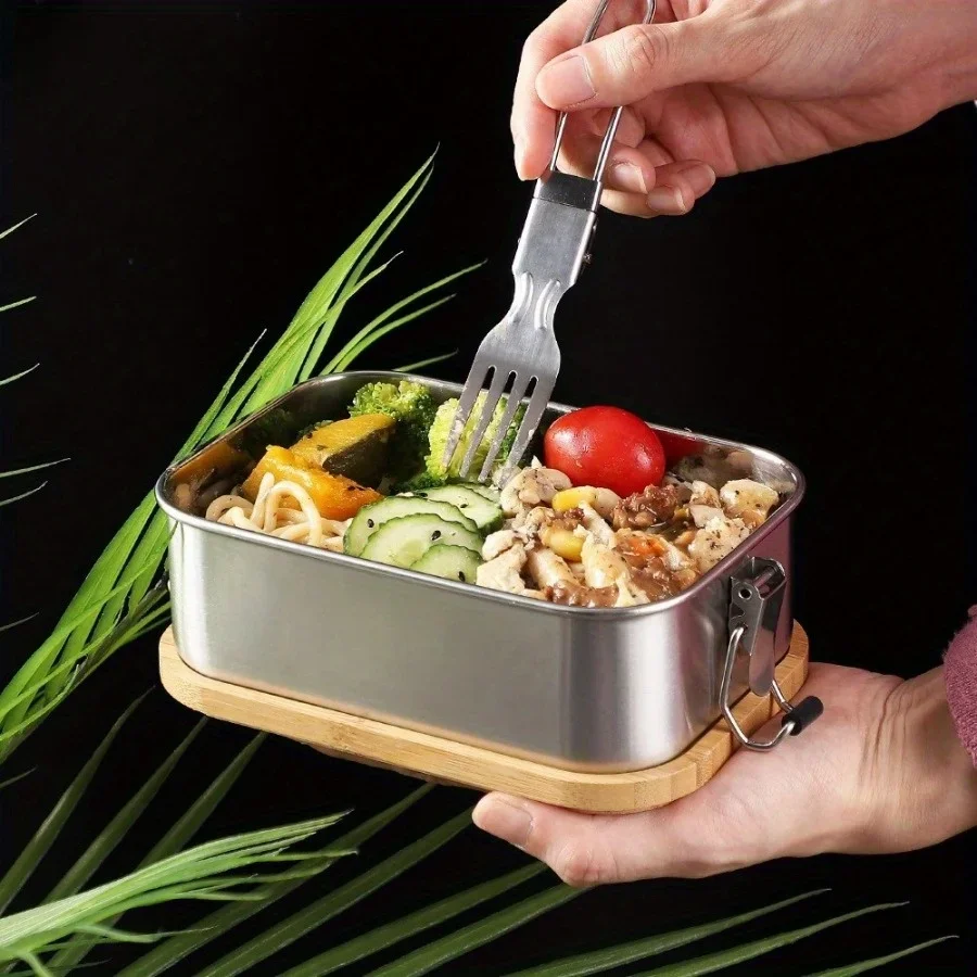 304 ステンレス鋼弁当箱密封容器ポータブル寿司ボックス弁当 - Bento Box Two Tier のレビューと価格